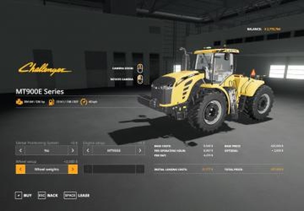 Challenger MT900Eверсия 1.0.0.0 для Farming Simulator 2019