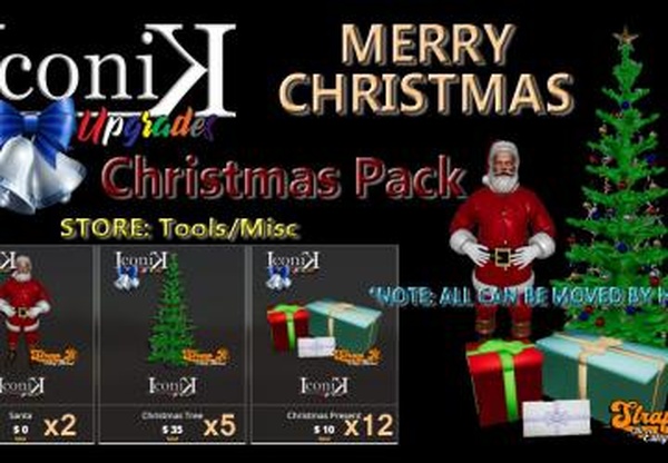 Iconik Christmas Packверсия 1.0 для Farming Simulator 2019