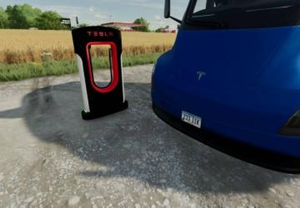 Tesla Electric Charging Stationверсия 1.0.0.0 для Farming Simulator 2022