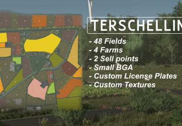 Карта «Terschelling»версия 1.0.1.0 для Farming Simulator 2022