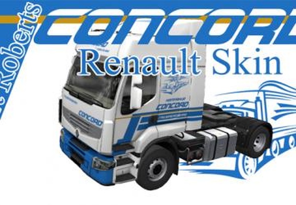 Concord Renault Skinверсия 1.1 для Euro Truck Simulator 2 (v1.33.x)