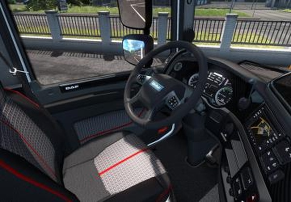 White Black Carbon Detailed для DAF Euro 6v1.0 для Euro Truck Simulator 2 (v1.33.x)