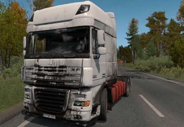Скин «Грязь» для DAF XF 105версия 1.0 для Euro Truck Simulator 2 (v1.32.x, 1.33.x)