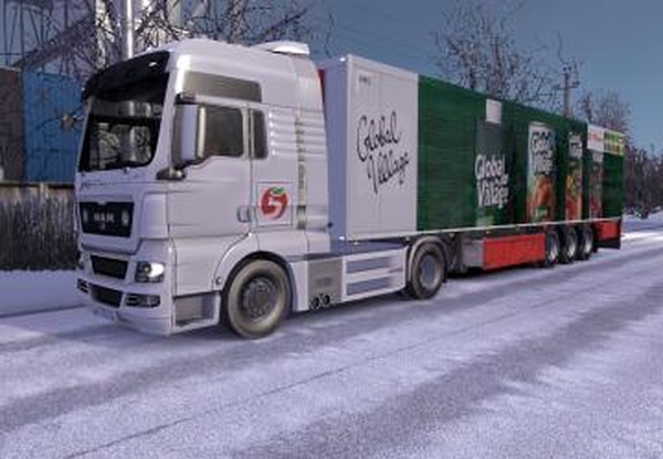 Комбо скин пак «Пятёрочка» для MAN TGXверсия 2.0 для Euro Truck Simulator 2 (v1.32.x, 1.33.x)