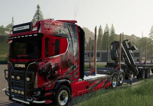 Scania Woodtruck And Trailerверсия 1.1 для Farming Simulator 2019