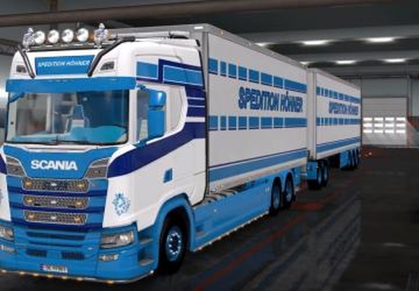 Scania S Tandem Spedition Hohnerверсия 1.0 для Euro Truck Simulator 2 (v1.32.x, - 1.36.x)