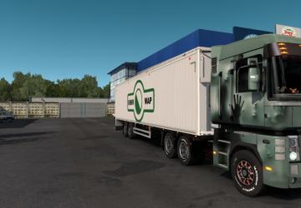 Скин «SibirMap» для прицепаверсия 0.4.0 для Euro Truck Simulator 2 (v1.32.x, 1.33.x)