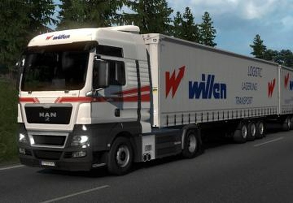 Скин пак «Willen» для прицепов SCS, Krone и грузовиковv1.0 для Euro Truck Simulator 2 (v1.32.x, 1.33.x)