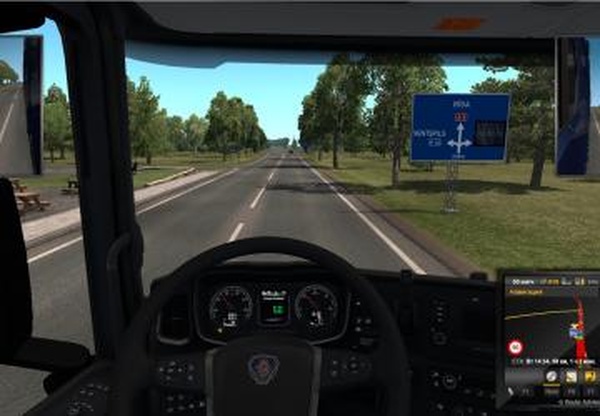 Big Cruis in dashверсия 1.0 для Euro Truck Simulator 2 (v1.31.x, - 1.33.x)