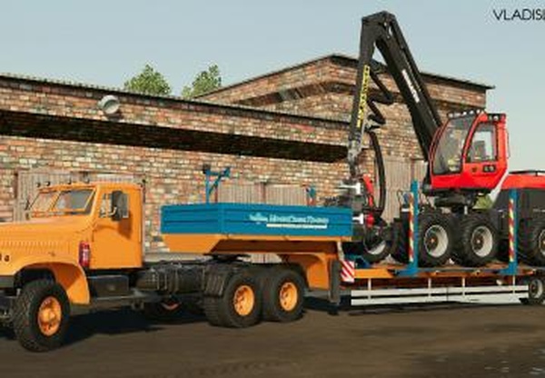 Трал Уралспецтрансверсия 1.0.0.0 для Farming Simulator 2019 (v1.5.1.0)