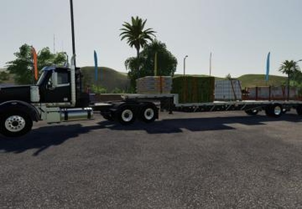 SD48 Step Deck Trailerверсия 1.0.0.0 для Farming Simulator 2019 (v1.5.x)