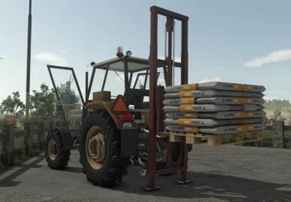 Rear Tractor Forklift Packверсия 1.0.0.0 для Farming Simulator 2025