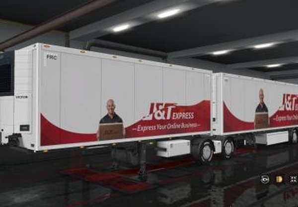 Скин компании «J&T » для своего прицепаверсия 1.0 для Euro Truck Simulator 2 (v1.32.x, 1.33.x)