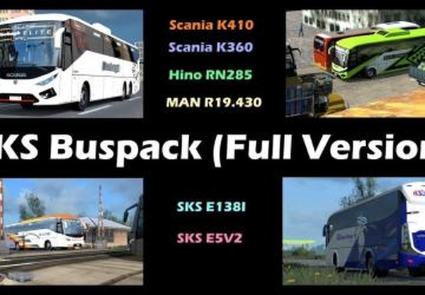SKS Buspackверсия 1.0 для Euro Truck Simulator 2 (v1.32.x, - 1.34.x)