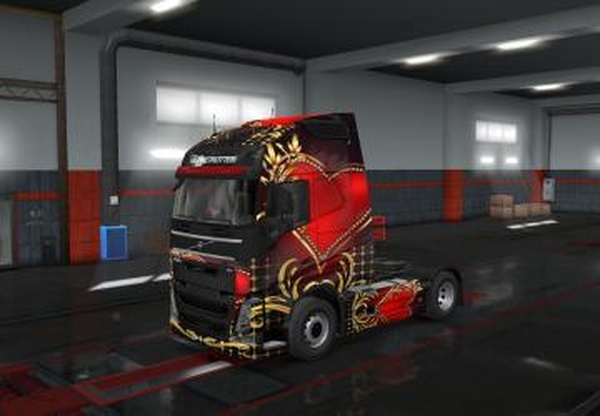 Скин Love для VOLVO 2012версия 0.1 для Euro Truck Simulator 2 (v1.31.x, - 1.33.x)
