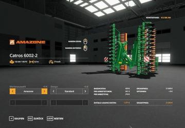 [FBM TEAM] Catros Disc Harrowверсия 1.0.0.0 для Farming Simulator 2019