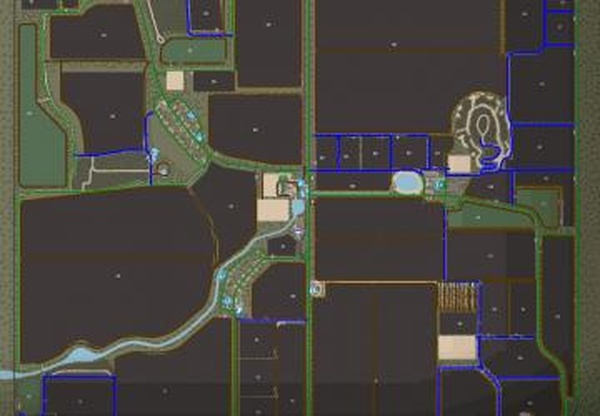 Сеть маршрутов AD  для карты «Agricultural_land v2.0»v1.0.2 для Farming Simulator 2022 (v1.8.2.0)