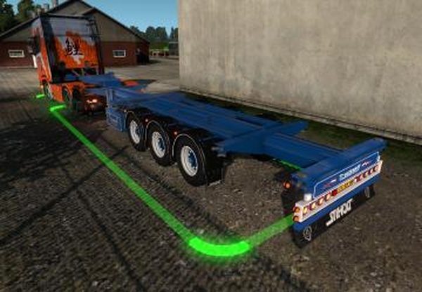 Ownable Truckskill Container Trailerверсия 1.0 для Euro Truck Simulator 2 (v1.32.x, - 1.36.x)
