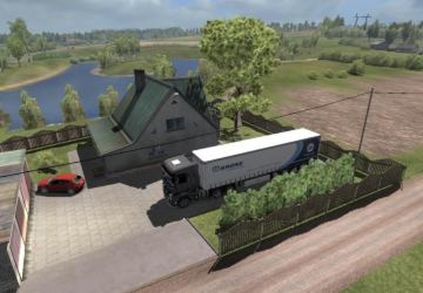 Свой дом около Valmieraверсия 1.0 для Euro Truck Simulator 2 (v1.33.x)