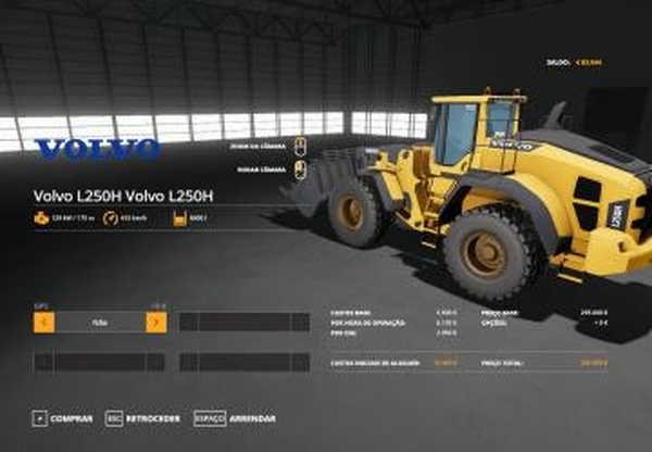Volvo 250Hверсия 0.1 для Farming Simulator 2019
