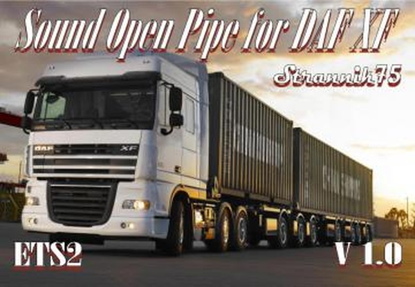 Sound Open Pipe for DAF XFверсия 1.0 для Euro Truck Simulator 2 (v1.30.x, - 1.36.x)