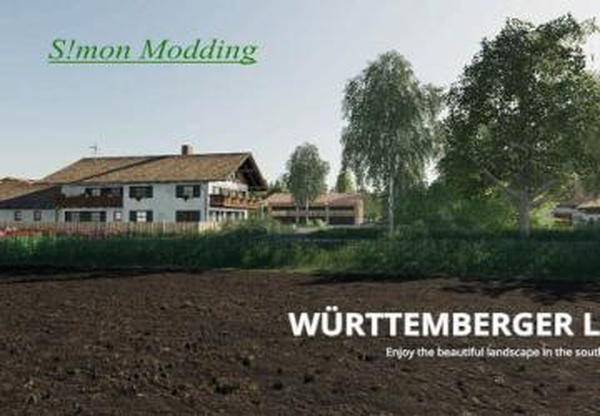 Карта «Wurttemberger Land»версия 2.0 для Farming Simulator 2019 (v1.5.х)