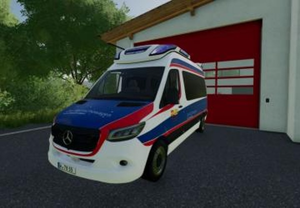 Mercedes Benz Sprinter ASB Wish Carверсия 1.0.0.0 для Farming Simulator 2022