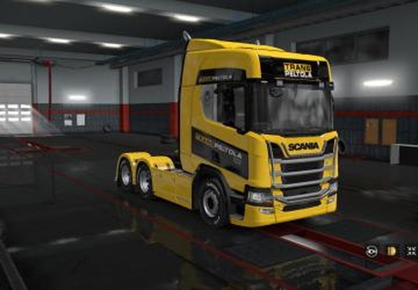 Скин «TransPeltola» для Scania RS 2016версия 1.0 для Euro Truck Simulator 2 (v1.28.x, - 1.43.x)