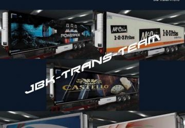 Пак из 5 скинов для прицепа Kroneверсия 1.0 для Euro Truck Simulator 2 (v1.32.x, 1.33.x)