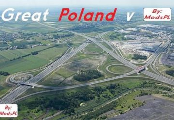 Карта «Great Poland»версия 1.3.2 для Euro Truck Simulator 2 (v1.33.x, 1.34.x)