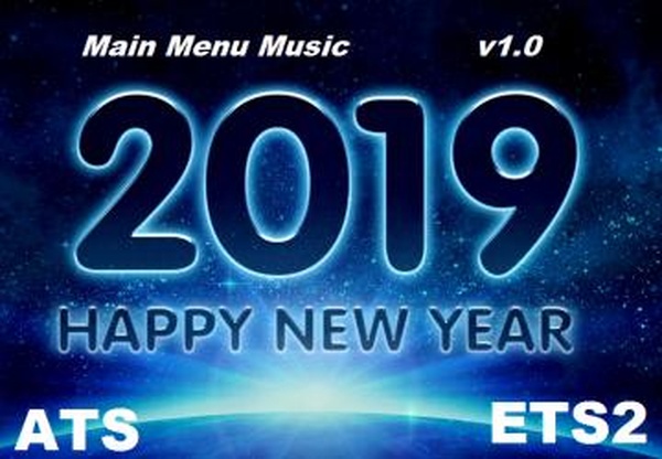 Новогодняя музыка главного менюверсия 1.0 для Euro Truck Simulator 2 (v1.28.x, - 1.33.x)