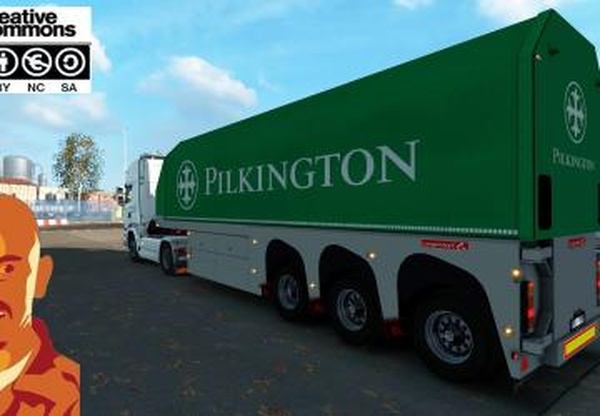 Glass Trailer Reworkedверсия 1.0 для Euro Truck Simulator 2 (v1.32.x, - 1.34.x)