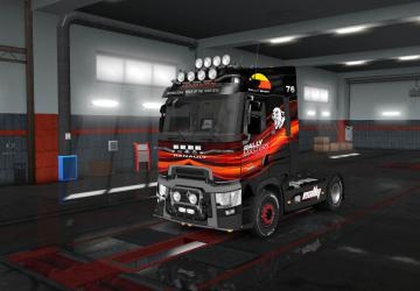 Скин Rally Masters для Renault Range Tверсия 1.0 для Euro Truck Simulator 2 (v1.32.x, 1.33.x)