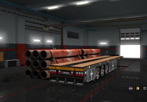 Прицеп «Mit Eisenrohren»версия 1.0 для Euro Truck Simulator 2 (v1.32.x, 1.33.x)