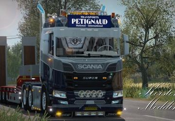 Скин «Petignaud R580» для Scania R 2016версия 1.0 для Euro Truck Simulator 2 (v1.28.x, - 1.33.x)