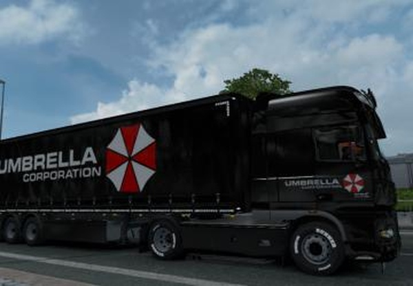 Скин «Umbrella Corporation» для DAF XF 105v1.0 для Euro Truck Simulator 2 (v1.32.x, 1.33.x)
