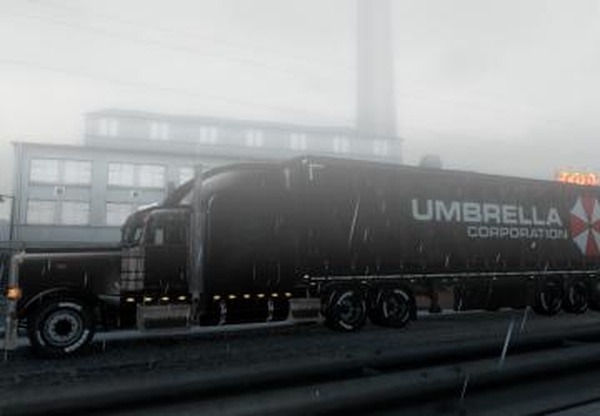 Скин «Umbrella Corporation» для своего прицепаv1.0 для Euro Truck Simulator 2 (v1.32.x, 1.33.x)