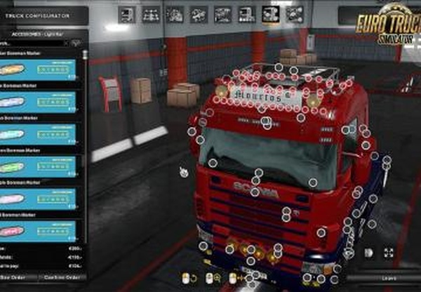 Accessories Pack for Scania RJL’sверсия 1.2 для Euro Truck Simulator 2 (v1.31.x, - 1.36.x)
