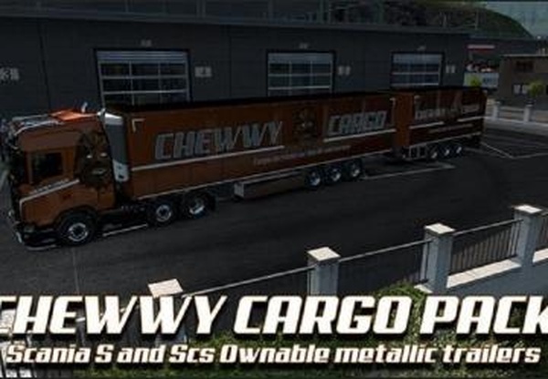 Cкин «Chewwy Cargo» для своего прицепа и Scania S 2016 NGv1.0 для Euro Truck Simulator 2 (v1.32.x, 1.33.x)