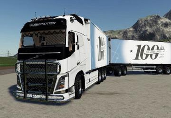 Volvo FH16 Woodchip And Trailerверсия 1.4 для Farming Simulator 2019 (v1.5.х)