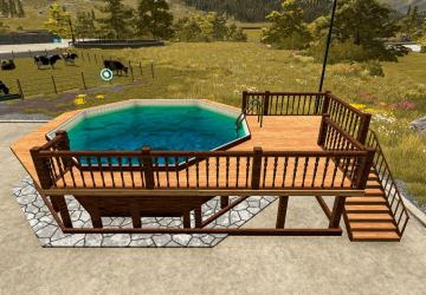 Wooden Pool Deckверсия 1.0.0.0 для Farming Simulator 2022