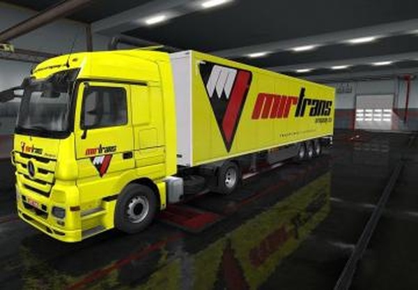 Скин «Mirtrans Uruguay company» для прицепа и грузовиковv1.0 для Euro Truck Simulator 2 (v1.32.x, 1.33.x)