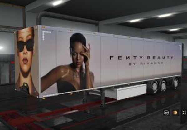 Скин «Fenty Beauty by Rihanna» для своего прицепаv1.0 для Euro Truck Simulator 2 (v1.32.x, 1.33.x)