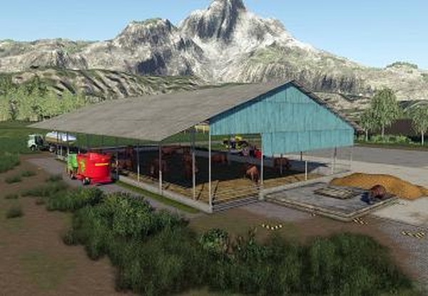 Metal Cows Barnверсия 1.0.0.0 для Farming Simulator 2019 (v1.5.х)