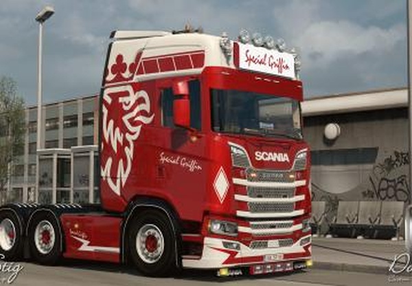 Скин «Special Griffin» для Scania Next Genv1.0 для Euro Truck Simulator 2 (v1.30.x, - 1.33.x)