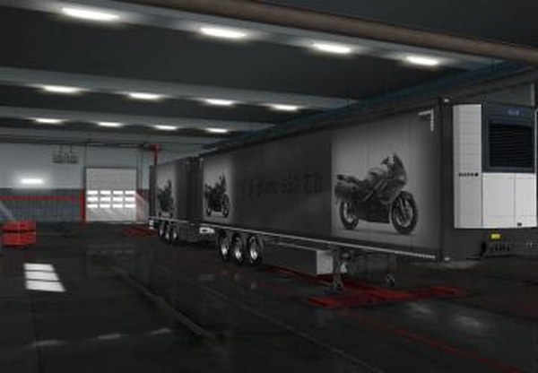 Скин для прицепов «Мотоциклы»версия 1.0 для Euro Truck Simulator 2 (v1.32.x, 1.33.x)