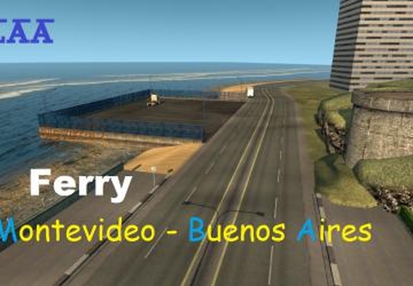 Паром Монтевидео - Буэнос Айрес для EAAверсия 1.0 для Euro Truck Simulator 2 (v1.33.x)