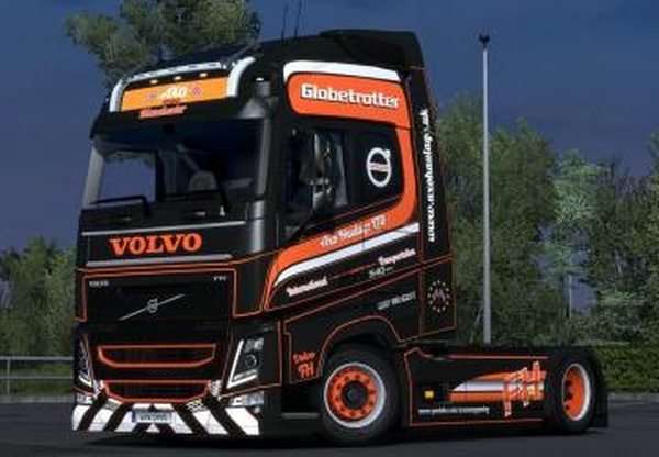 Скин «Axo Haulage Ltd» для Volvo FH 2012v1.0 для Euro Truck Simulator 2 (v1.28.x, - 1.33.x)
