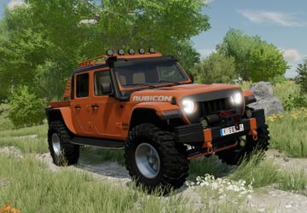 Jeep Gladiator Rubiconверсия 1.2.0.0 для Farming Simulator 2022 (v1.8x)