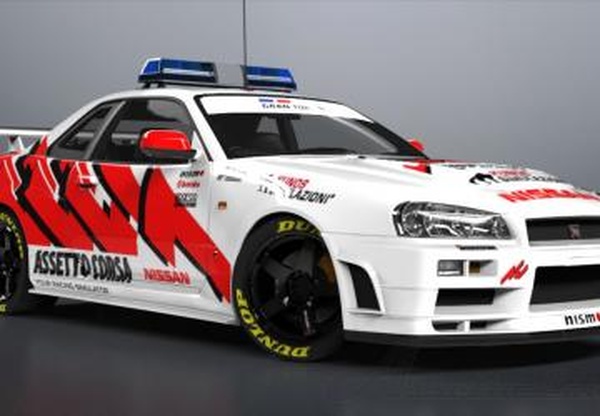 Nissan GRAN TURISMO SKYLINE GT-R (PaceCar) ’01v1 для Assetto Corsa
